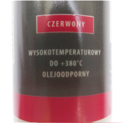 Silikon wysokotemperaturowy kartusz 310ml od -65°C do +260°C czerwony CX-80-347482348