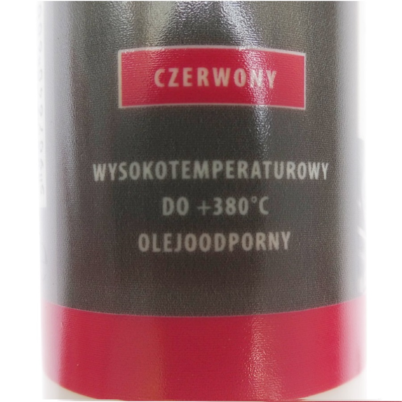 Silikon wysokotemperaturowy kartusz 310ml od -65°C do +260°C czerwony CX-80-347482348