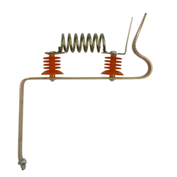 Odgromnik z 2 izolatorami zabezpiecza elektryzator przed wyładowaniami atmosfer.-347481270