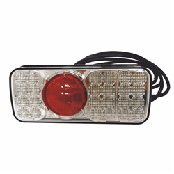Lampa tylna zespolona diodowa W66P 6-funcyjna oświetlenie tablicy rejestracyjnej LED 12/24V prawa wodoodporna z przewodem-347495