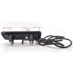 Lampa tylna zespolona diodowa W66P 6-funcyjna oświetlenie tablicy rejestracyjnej LED 12/24V prawa wodoodporna z przewodem-347495