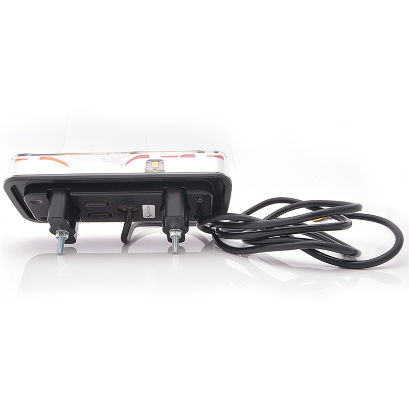 Lampa tylna zespolona diodowa W66P 6-funcyjna oświetlenie tablicy rejestracyjnej LED 12/24V prawa wodoodporna z przewodem-347495