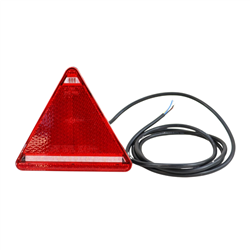 Lampa zespolona tylna 5-funkcyjna kształt trójkąta W68L z światłem przeciwmgielnym LED 12/24V lewa wodoodporna z przewodem-34748