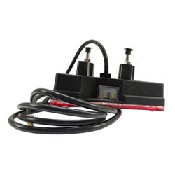 Lampa zespolona tylna 6-funkcyjna kształt trójkąta W68L z światłem cofania LED 12/24V lewa wodoodporna z przewodem-347491030
