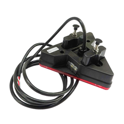Lampa zespolona tylna 6-funkcyjna kształt trójkąta W68L z światłem cofania LED 12/24V lewa wodoodporna z przewodem-347491029
