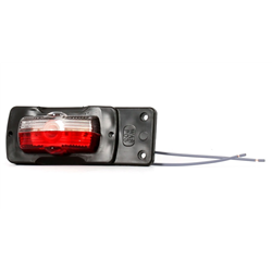 Lampa obrysowa pozycyjna PO3 na gumie 12/24V lewa wodoodporna z przewodem-347496966