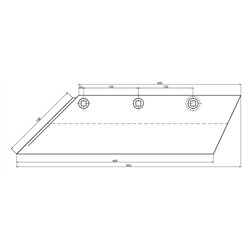 Lemiesz lewy pług Lemken 20" SB 56 stal borowa-347494412