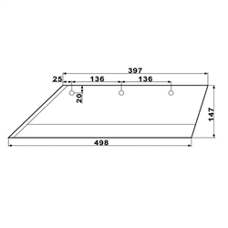 Lemiesz lewy pług Lemken 20"-347510034