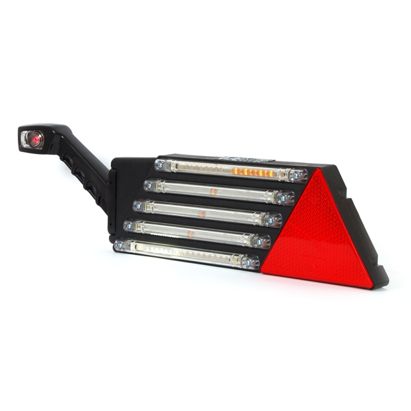 Lampa zespolona tylna 8-funkcyjna z obrysówką LED 12/24V lewa wodoodporna z przewodem-347488598