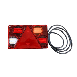 Lampa zespolona tylna W70DL ze światłem cofania LED 12/24V prawa wodoodporna z przewodem-347490510