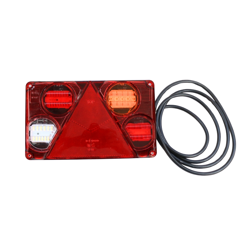 Lampa zespolona tylna W70DL ze światłem cofania LED 12/24V prawa wodoodporna z przewodem-347490510