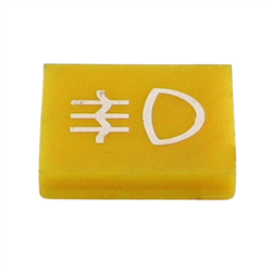 Wkładka symbol przełącznika klawiszowego świateł przeciwmgielnych żółty odpowiednik Hella 9XT713630-361 uniwersalna ELMOT-347775