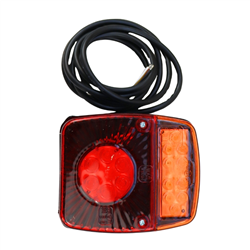 Lampa zespolona tylna przyczepki W18 bez oświetlenia tablicy rejestracyjnej LED 12/24V lewa - prawa uniwersalna wodoodporna z pr