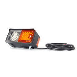 Lampa kierunku przednia zespolona WO7 12/24V lewa wodoodporna z przewodem Ursus MF LED-347487306