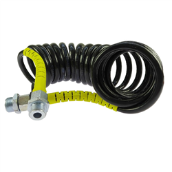 Przewód łączeniowy spiralny żółte osłony poliamid gwint zewnętrzny 22x1.5 4.5 m Archimedes-347500078