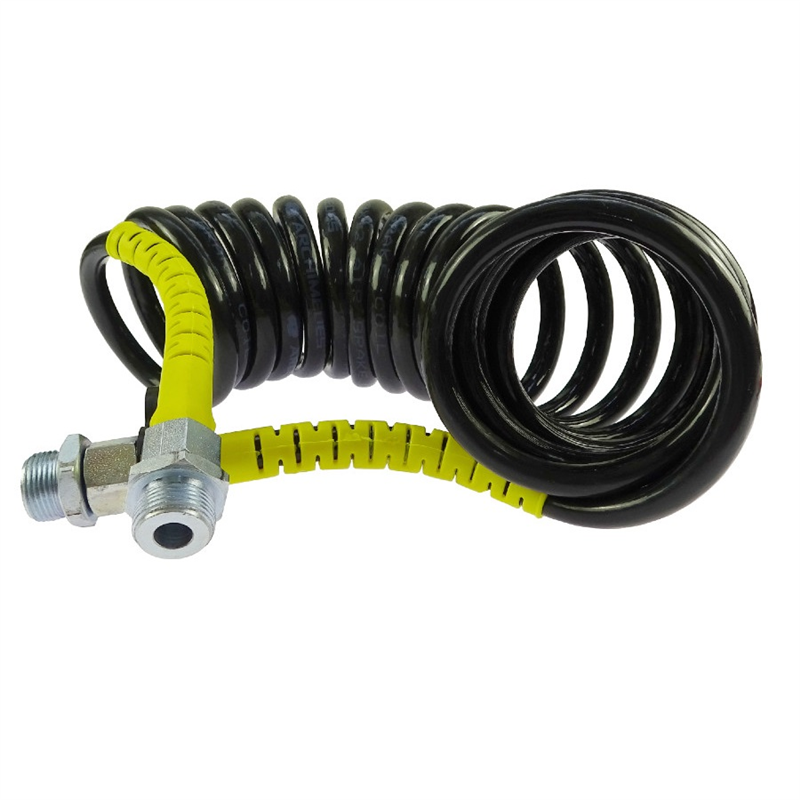 Przewód łączeniowy spiralny żółte osłony poliamid gwint zewnętrzny 22x1.5 4.5 m Archimedes-347500078