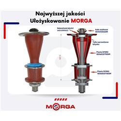 Ułożyskowanie kompletne kosiarki rotacyjnej polska żeliwo Sfero MORGA-347507946
