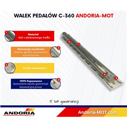 Wałek pedałów Ursus C-360 ANDORIA-347505662