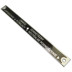 Tabliczka znamionowa aluminiowa tuleji nośnej rozdzielacza ( tarczy sterowania hydrauliki) Ursus C-360 ARCHIMEDES-347500481