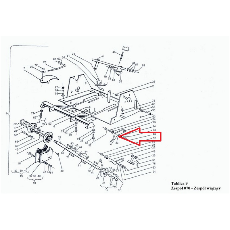 Dźwignia oporowa prasa Z-224 Sipma-347482268