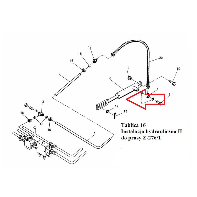 Cylinder prasy zwijającej CNS08-347486204