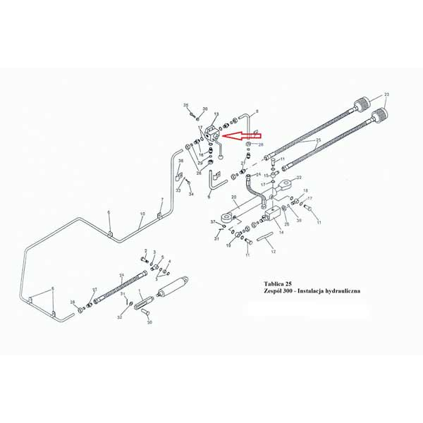 Rozdzielacz hydrauliczny prasy zwijającej Sipma-347486231