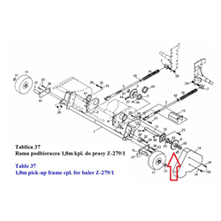 Koło prasa zwijająca Z-25 I Sipma kompletne-347486239