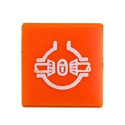 Wkładka symbol przełącznika klawiszowego blokady mechanizmu różnicowego tylnego mostu pomarańczowa uniwersalna ELMOT-347775080