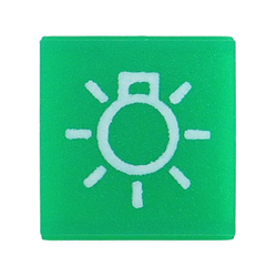 Wkładka symbol przełącznika klawiszowego świateł pozycyjnych ZTS Zetor Ursus C-385 ELMOT-347773891