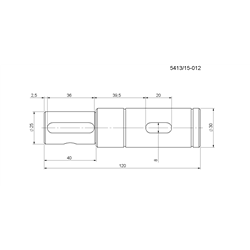 Wałek 120 mm kombajn buraczany Neptun-347491269