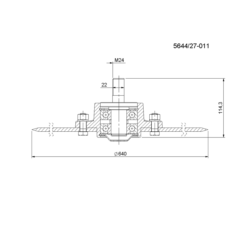 Tarcza kroju śr. 650 mm kpl kombajn ziemniaczany Anna Rolmus-347484895