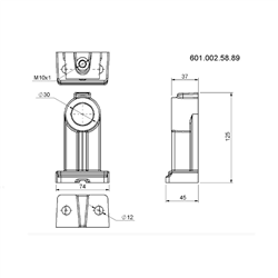 Łożysko podporowe rozpieraka hamulca przyczepa D-50 Rolmus-347481019