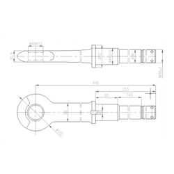 Ucho dyszla przyczepy D-47-347485447