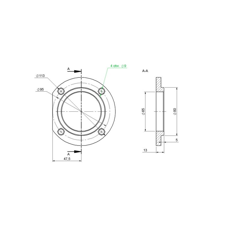 Pokrywa I z otworem przekładni napędu pompy hydraulicznej ładowacz Cyklop T-214 Rolmus-347493024