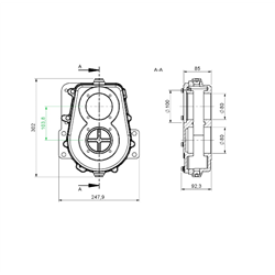 Obudowa przekładni ładowacz Cyklop Rolmus-347294083