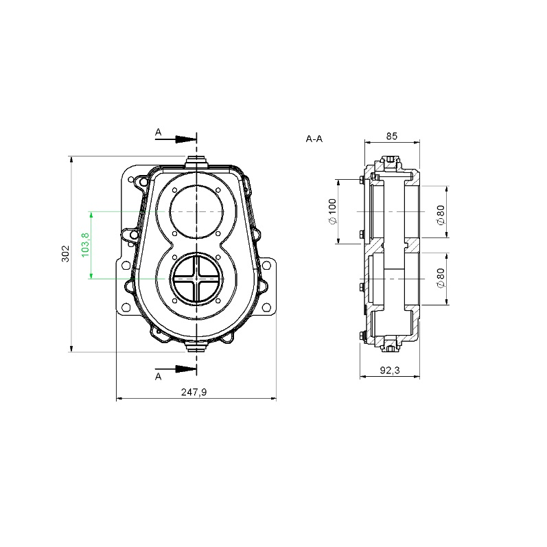 Obudowa przekładni ładowacz Cyklop Rolmus-347294083