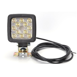 Lampa robocza halogen uniwersalny 12-diod LED 12/24V uniwersalna 600lm wodoodporna z przewodem-347491770