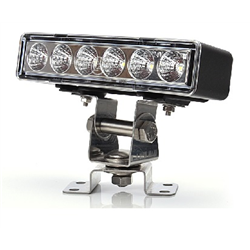 Lampa robocza płaska, prostokątna 6-diod LED 12/24V uniwersalna 1040lm wodoodporna z przewodem-347491772