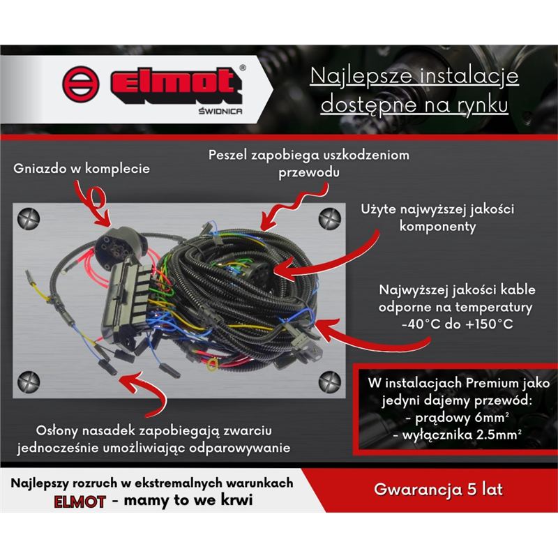 Instalacja wiązka elektryczna 6-cylindrowy Ursus C-385 ELMOT Premium-347503438