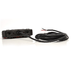 Lampa ostrzegawcza pilot, kogut płaska żółta 7 programów W117 LED 12/24V uniwersalny wodoodporny z przewodem-347491798