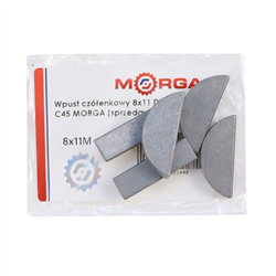 Wpust czółenkowy 8x11 DIN 6888 Stal C45 MORGA (sprzedawane po 5)-347522026