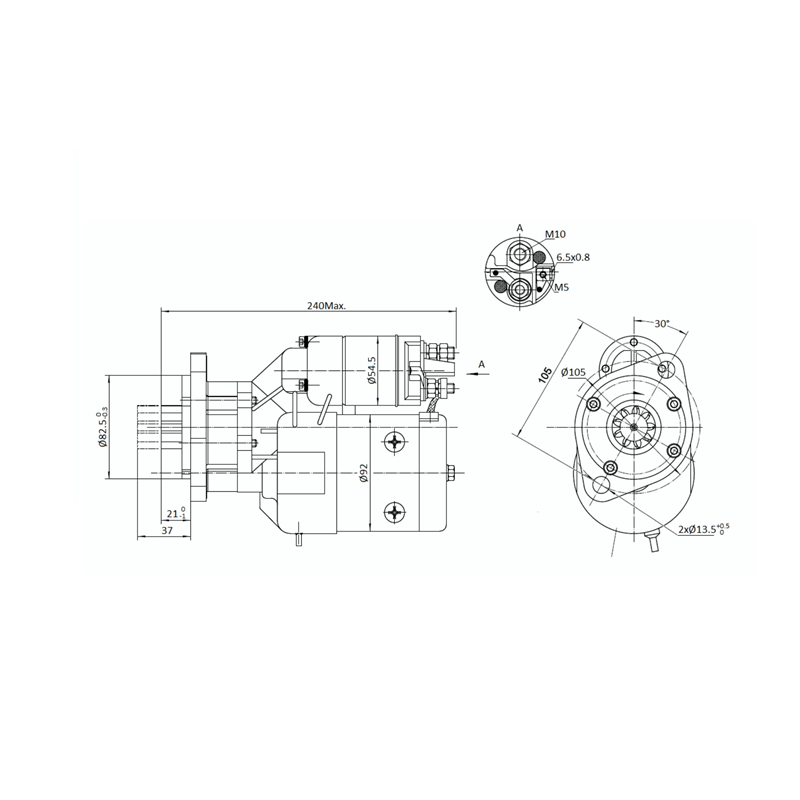 Rozrusznik z reduktorem typu Magneton Lamborghini Same 9142602 Elmot-347500915