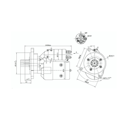 Rozrusznik z reduktorem typu Magneton Fiat 9142680 Elmot-347923176