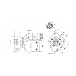 Rozrusznik z reduktorem typu Magneton Case MF 9142720 Elmot-347500931