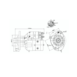 Rozrusznik z reduktorem typu Magneton 9142743 MF4 Elmot-347752615