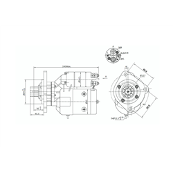 Rozrusznik z reduktorem typu Magneton Case MF 9142748 Elmot-347500937