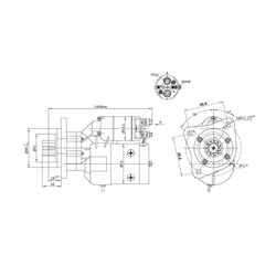 Rozrusznik z reduktorem Same Steyr Lamborghini typu Magneton 9142880 Elmot-347501927