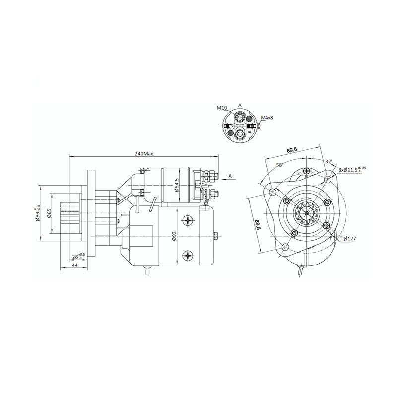 Rozrusznik z reduktorem Same Steyr Lamborghini typu Magneton 9142880 Elmot-347501927