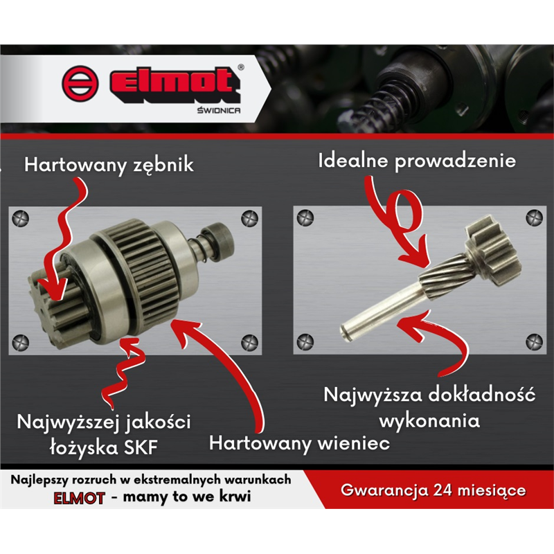 Zespół sprzęgający rozrusznika Deutz typu Magneton 9144821 Premium SKF ELMOT-347501123