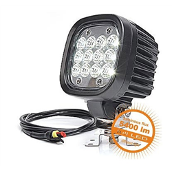 Lampa robocza światło rozproszone LED 12/24V 5400lm wodoodporna z złączem superseal wodoodporna z przewodem-347492026